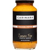 CARINARA Tomato-Free Pasta Sauce - 25oz Carrot-Based Marinara Alternative with Garlic, Onion &amp; Cracked Pepper - Vegan, Gluten-Free, Low Acid, Low Sugar (Pack of 1)
