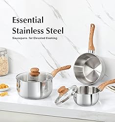 KOCH SYSTEME CS Stainless Steel Saucepan, 3 Quart