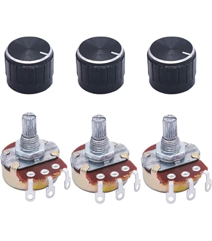 Uxcell 5Pcs 1K Ohm Variable Resistors Single Turn Rotary