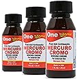 Arymar Mercuro Chrome Antiseptic Solution - First Aid Topical Liquid, 1 fl oz - for Minor Cuts and Scrapes 3 pack