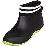 Rain Shoes for Women Waterproof Garden Shoes Mens Rubber Ankle Boots Non-Slip Car Wash Footwear Work Booties for Camping, Law