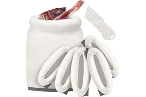 TAINAT 6 PCS Game Bags Elk Hunting Meat Bags, Reusable Wild Game Meat Bag with Reflective Tags, Elk Quarter Bag for Meats, Deer, Moose, 12''x48''/4pcs, 12''x28''/2pcs