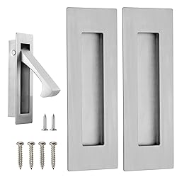 Malimali Pocket Door Pull and Edge Set, Stainless