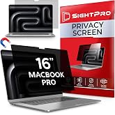 SightPro Magnetic Privacy Screen for MacBook Pro 16 Inch (2021-2026, M1, M2, M3, M4, M5, Pro, Max) Patented Removable Laptop Privacy Filter Shield and Protector