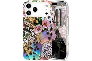 L-FADNUT for iPhone 17 Pro Case [Compatible with MagSafe] with Chic Floral Design, Cute Aesthetic Flower Magnetic Phone Cover