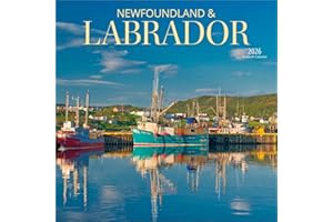 Newfoundland & Labrador | 2026 12 x 24 Inch (Hanging) Monthly Square Wall Calendar | Wyman Publishing | Canadian Regional Tra
