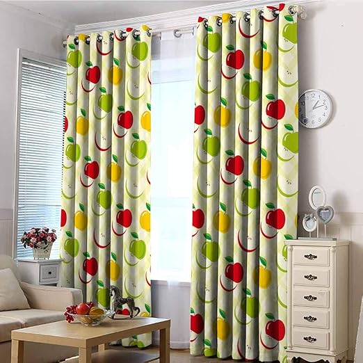 Amazon Com Tt Home Custom Curtains Apple Diagonal Checkered