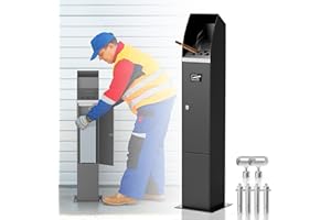 Cigarette Butt Disposal,Ashtray Outdoor, Cendrier Extérieur Avec Couvercle, for Patio with Lid, Suitable for Parks, Smoking A