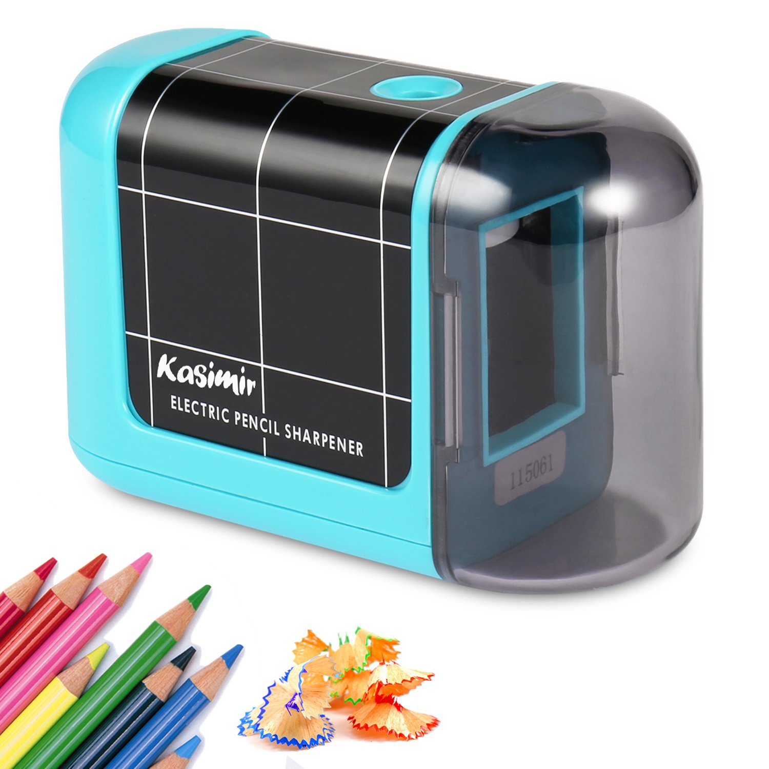 Temperamatite Elettrico Elicoidale: Affila Matite N.2 E Colorate In 3-5 Secondi, Sicuro Per Bambini Con Arresto Automatico, Perfetto Per Scuola, Ufficio E Artisti - 3