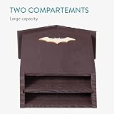 Navaris Double Chamber Pine Wood Bat Box Roosting House Outdoor 26x10.2x42cm view 2
