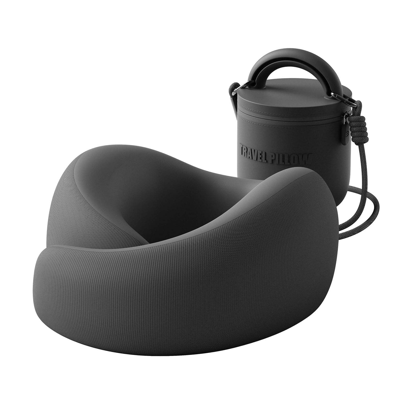 Photo 1 of EVERY THINK Travel Pillow - Memory Foam Neck Pillow Airplane, Neck Travel Airplane Pillow for Long Flight, Portable Travel Essentials, 360º Ergonomic Support, Machine Washable (Black)