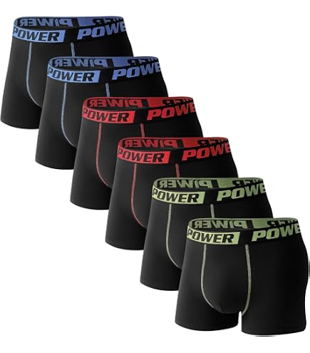 Active 23 Mens Multipack Dry Fit Performance Boxer Briefs for Men