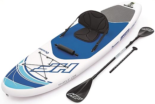 Bestway Hydro-Force SUP Oceana Stand-up-Paddling Board aufblasbar mit Sitzfunktion, 305x84x15 cm