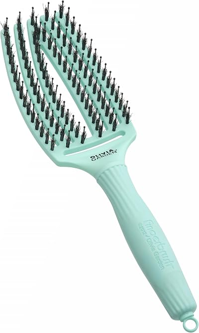 Olivia Garden Fingerbrush Care Iconic Medium Mint Detangling Hairbrush