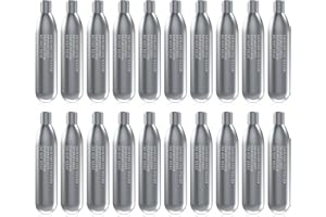 DONJOP 16G Threaded CO2 Cartridges,CO2 Cartridges for Use with CO2 Bike Tire Inflator,CO2 Pump for Road and Mountain Bikes,Food Grade Co2 Cartridges