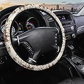 SISROW Cowboy Steering Wheel Cover Women Men Western Cowboy Horse Cactus Flower Beige Brown Car Accessories Steering Wheel Cover Universal 15 Inch Car Wheel Cover Steering Wheels Cover
