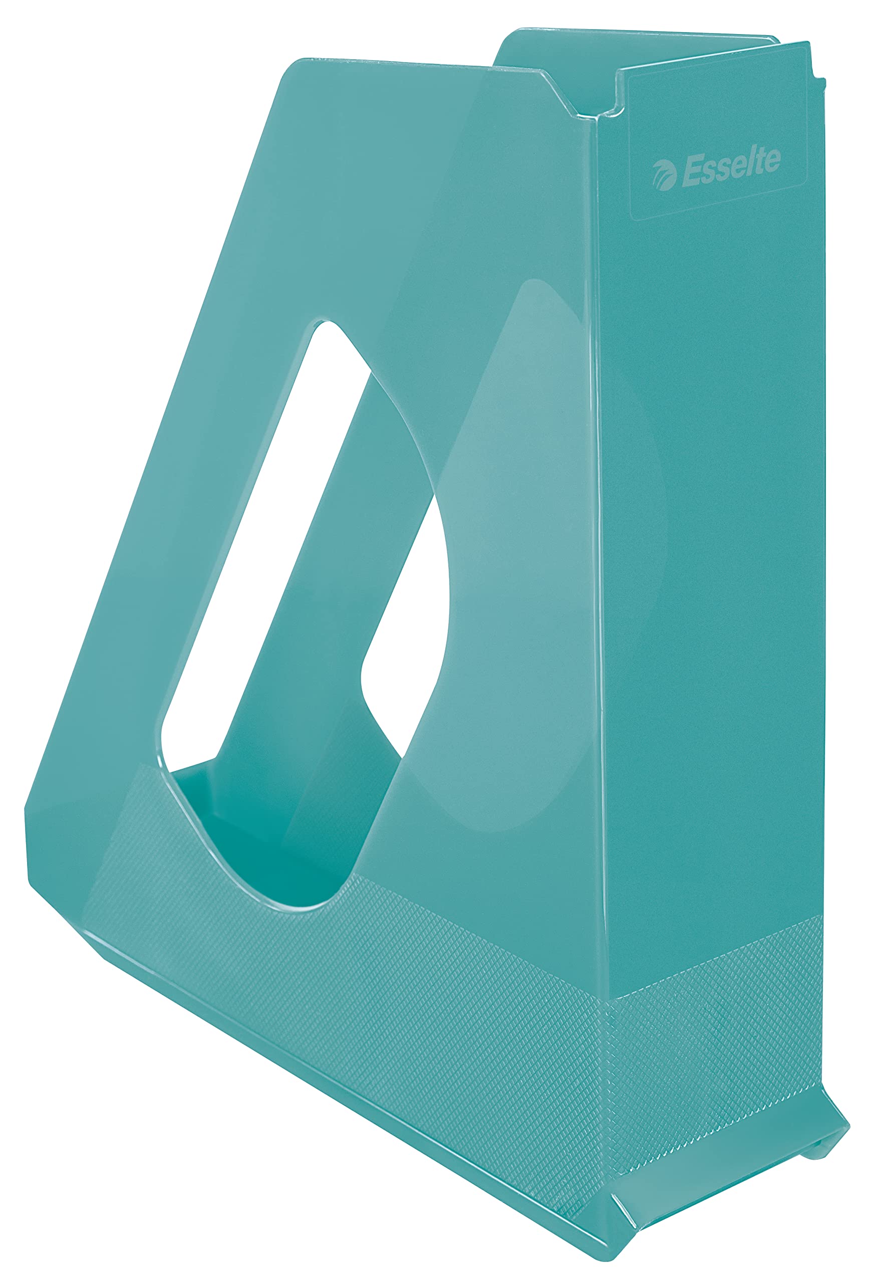 Esselte Magazine File Holder, A4 Paper Storage Filing Organiser For Documents, Catalogues & Brochures, Home/Office Use, Embossed Pattern, Colour'Breeze Range, Blue, 626279
