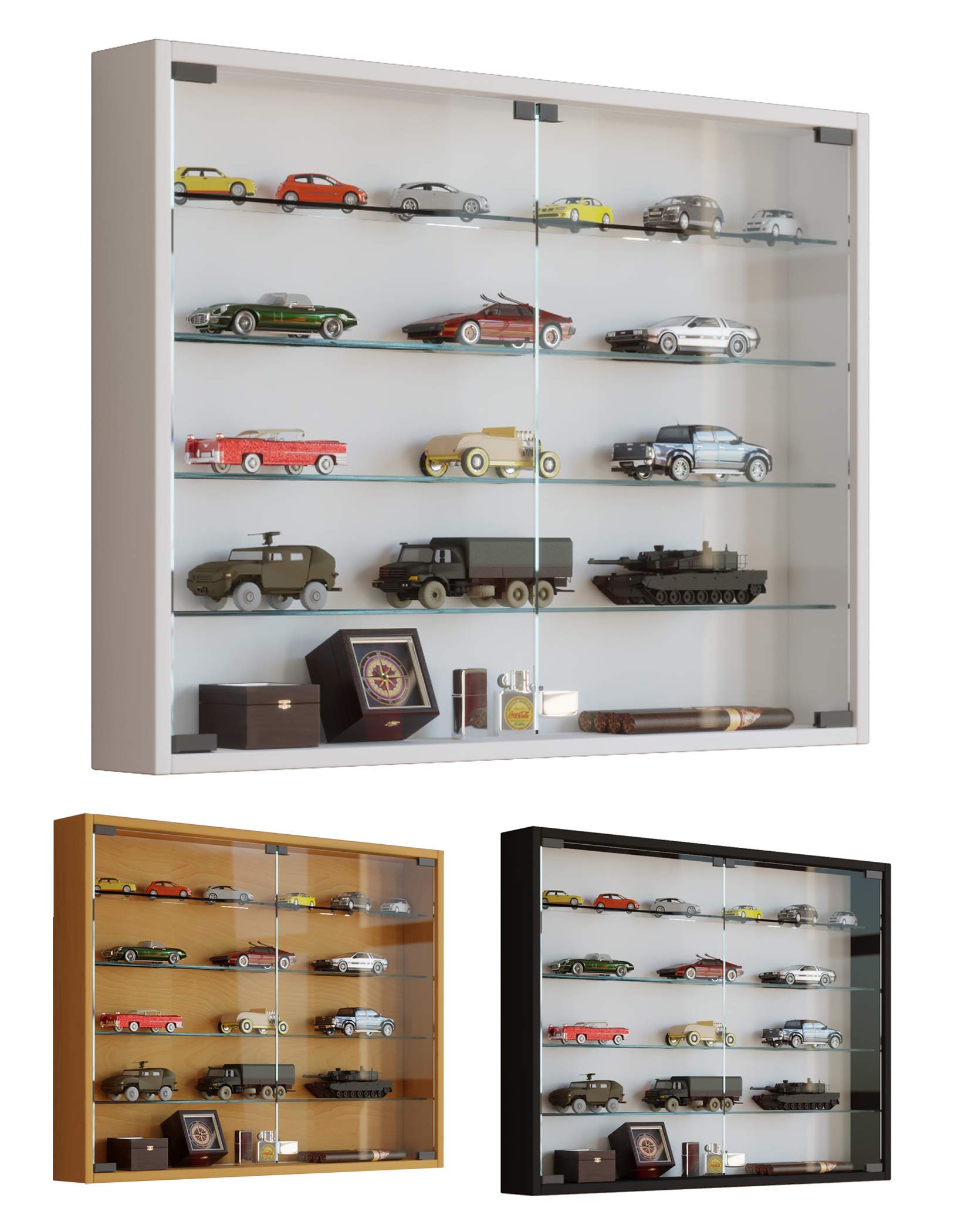 VCM Wall display cabinet Mandosa L,Beech — image 1