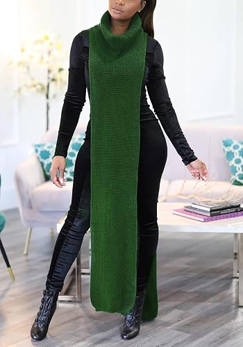 Women Knitted Turtleneck Side Split Sexy Sleeveless Sweater Dress Long Maxi  Dresses Pullover Top in Kenya | Whizz Pullovers