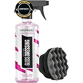 Legendary Gloss Dressing with Applicator 16oz - Tire Shine Spray & Plastic Restorer – Water Based & Non-Greasy Interior/Exterior Detailing Spray - Trim, Rubber, Vinyl & Plastic Restorer for Cars
