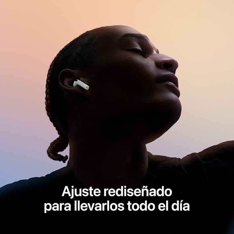 AirPods 4, Auriculares inalámbricos, Bluetooth, con Audio Espacial Personalizado, Resistentes al Agua y el Sudor, Estuche de Carga USB-C, Chip H2 y hasta 24 Horas de autonomía