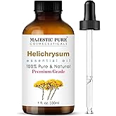 MAJESTIC PURE Helichrysum Essential Oil | 100% Pure and Natural Helichrysum Oil | Premium Grade Essential Oils for Hair Care,