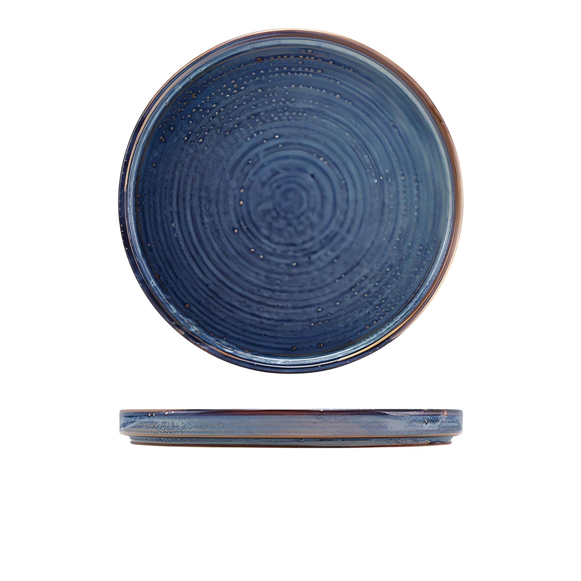 Genware Terra Porcelain, Aqua Blue, Low Presentation Plate, 250mm, LP-PBL25, Pack of 12