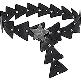 JUXCOKO Women Western Wide Leather Belt Vintage Boho Waist Belt for Dresses Jeans