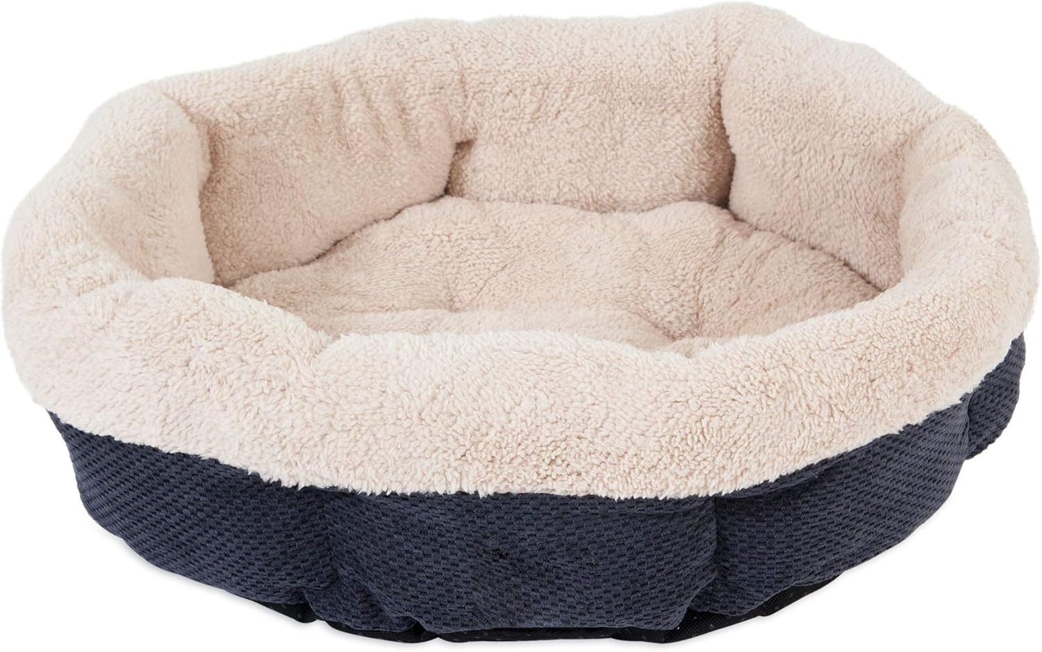 Precision Pet Shearling Round Bed, 21-Inch, Coffee Liqueur Chenille : Round Cat Beds : Pet Supplies