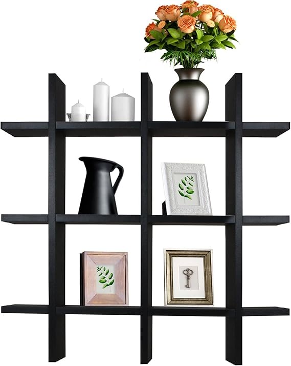 Sorbus flotante cubo de estante – Cruz – Estante de pared, decorativo