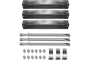 Hongso Grill Replacement Parts, Burners, Hanger Brackets, Heat Plates for Char Griller 5050, 5650, 3001, 3008, 3030, 4000, 5252, 5072 Gas Grill