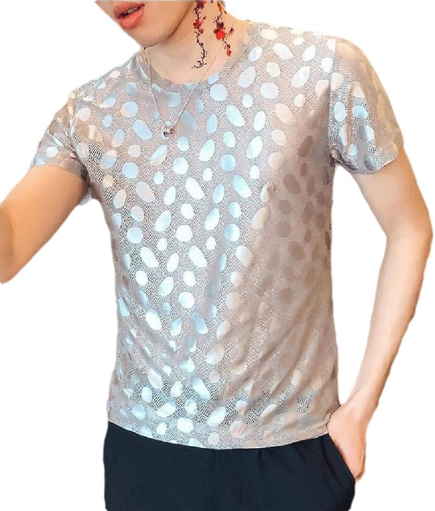 playera de lentejuelas hombre