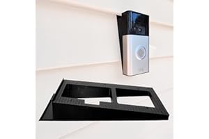 SPLASH N COLOR SplashNColor No-Drill Ring Doorbell Mount for Vinyl Siding, Compatible with Ring Doorbell 1, 2, 3, 4 and Battery Models – Easy No-Holes Installation for Apartment and HOA-Friendly Setup