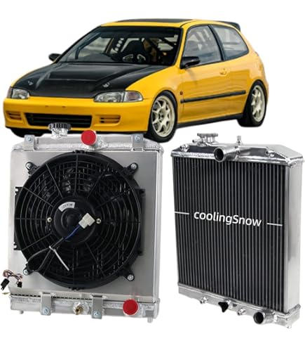 Klimoto Radiator | Compatible With Honda Civic 1992-2000 Del Sol - View #3