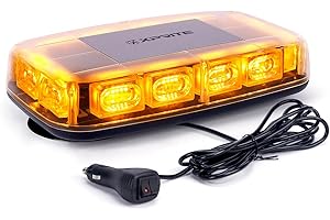 Xprite Amber 72 LED Beacon Rooftop Strobe Lights,Emergency Warning Traffic Flashing Hazard Safety Caution Light w/Magnetic Ba