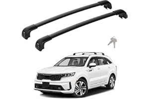 Lockable 300Lbs Roof Rack Cross Bar Compatible with Kia Sorento & Sorento Hybird 2021-2026 with Flush Side Rails, Heavy Duty 