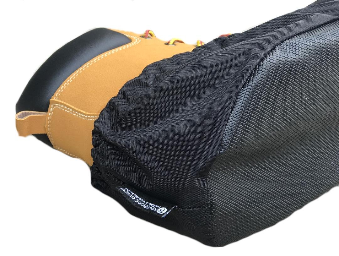MyShoeCovers Premium Reusable Shoe and Boot Covers for Contractors - 1 Pair, Black, X Large, X-Large - Image 4