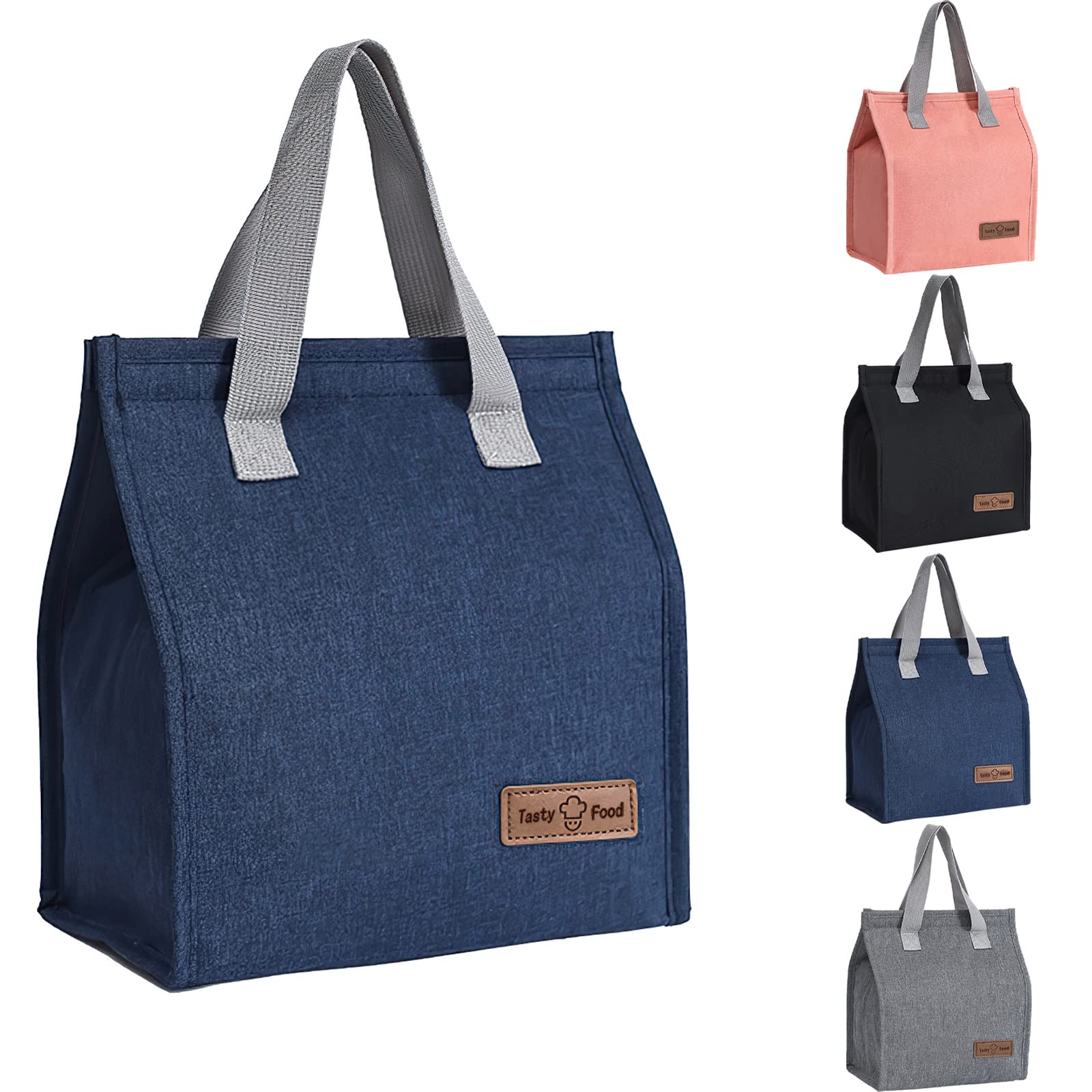 Yikki Lunch Bags for Women Men, Reusable Insulated Leakproof Lunch Box Tote Bag, Cool Bags for Kids Girls Boys Adults, Thermal Cooler Bag for Work School Picnic Travel (Cyan) — image 1