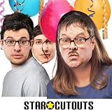 STAR CUTOUTS Friday Night Dinner Mark Heap Cardboard Face Mask Fancy Dress view 4