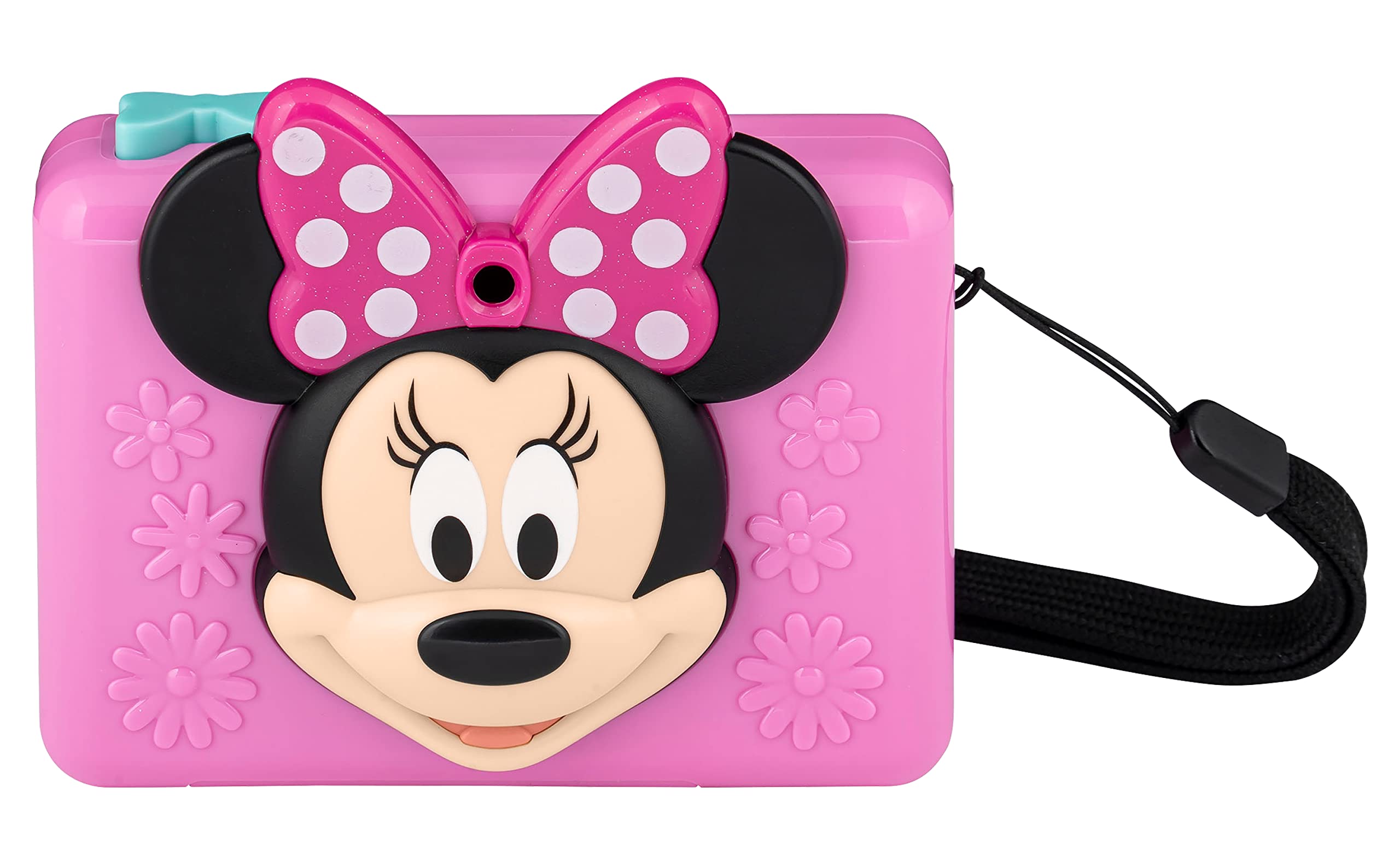 Minnie Mouse Kids Camera with SD Card, Digital Camera for Kids with Video Recording and Built-in Digital Stickers (Minnie)