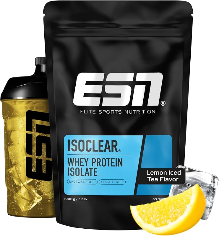 ISOCLEAR Whey Isolate Proteína em Pó, Chá Gelado com Limão, 1000 g
