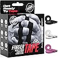 Iron Fighter X5 Black Finger Tape Bjj [Easy To Cut] 3" x 45 FT, Black Athletic Tape for fingers, Climbing Tape, Sports Tape for Jiu Jitsu, Judo, Grappling, Mma, VolleyBall, Crossfit, Baseball, Golf