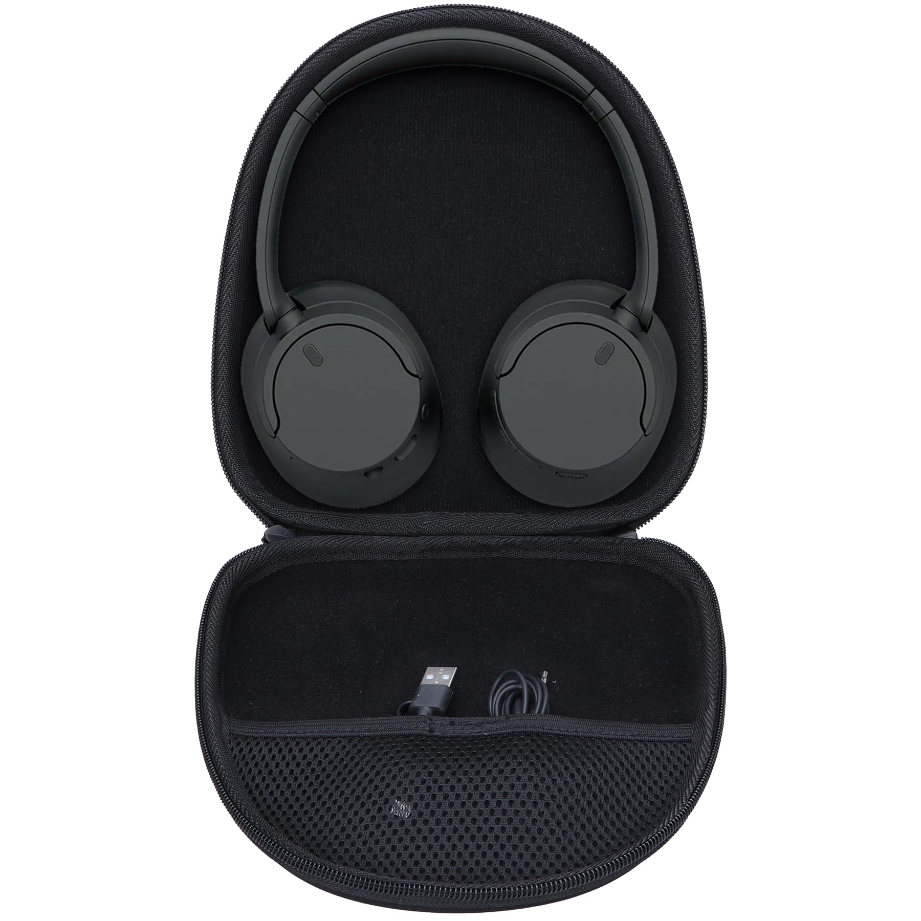 Lebakort Hard Case Compatible with Sony WH-CH720N WH-CH520 WH-CH510 WH-CH710N XB900N XB700N WH-CH700N WH-910N Noise Canceling Wireless Headphones (Black Case)