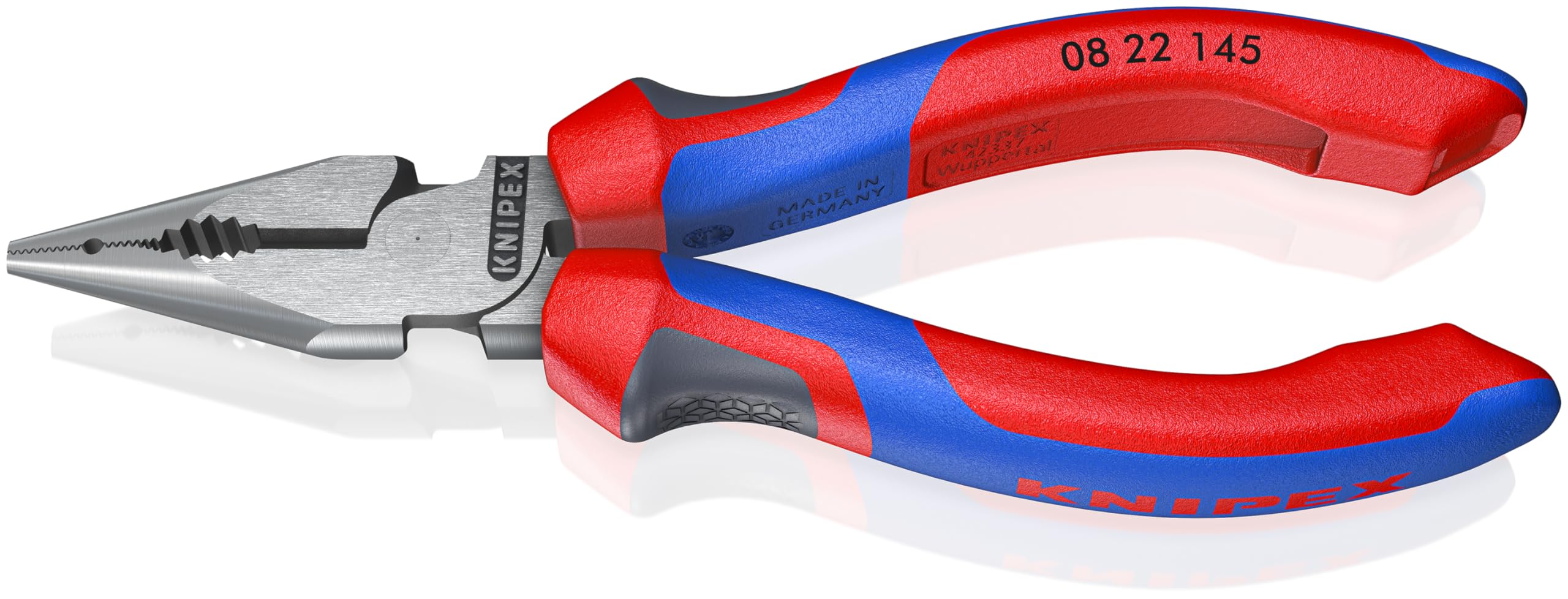 KNIPEX Needle-Nose Combination Pliers with Comfort Handles 145 mm, 08 22 145