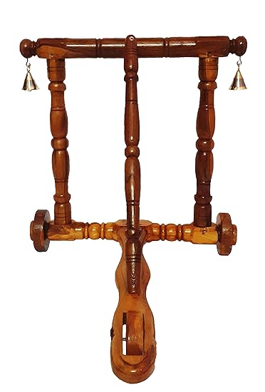 Smile Pick Wooden Baby Walker (Teak)