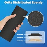 Aucenix 12pc Sandpaper Mixed Grits 120-2000 Wet Dry Waterproof Abrasive Sheets view 4