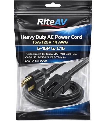 Cavo Di Alimentazione Nord America AC Tipo A Per Cisco 15A – CAB-TA-NA, 18AWG