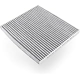 Cabin air filter (1-pack, gray) works with a vehicle’s ventilation system to create cleaner inside air. Measures 10 by 8.9 by