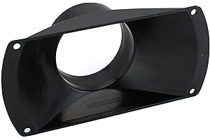 WOODRIVER Dust Connection 4" ABS Bell Nozzle Dust Collection Fitting