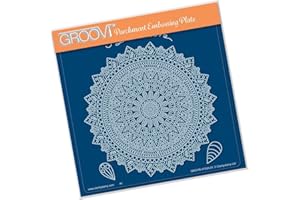 Clarity Stamps Tina's Spiritual Devotion Mandala Plaque carrée Groovi Format A5